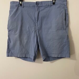 Onward Reserve Mens Shorts‎ Blue White Button Fly Cotton Blend Size 35